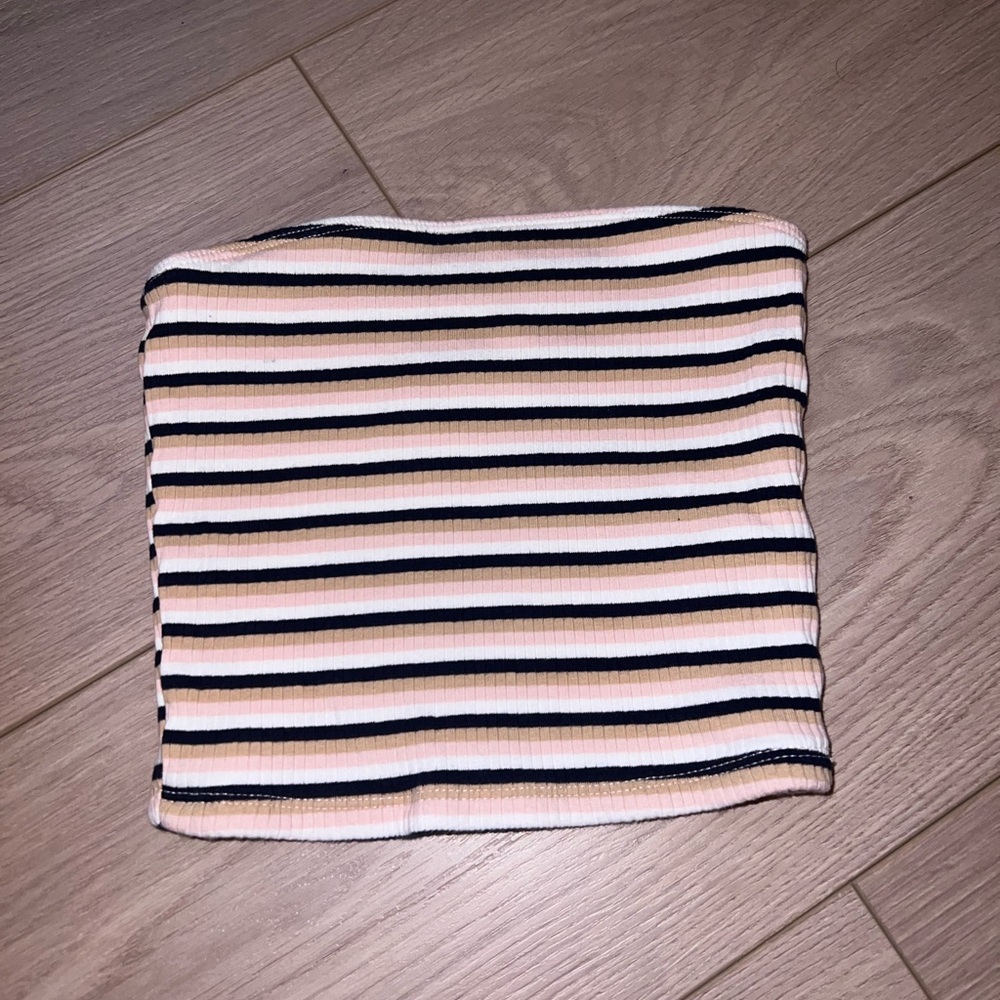 Hollister Multicolor Striped Tube Top